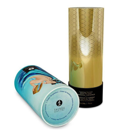 Bath Salts Ocean Tempation 500 gr package with sky-blue and gold design for a luxurious, aromatic bath experience.