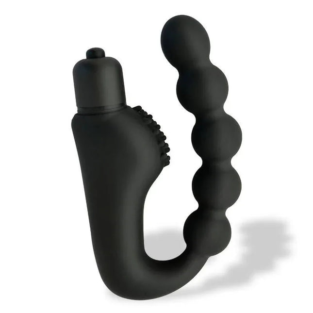 Bausken Anal Prostate P-Spot Vibrator in premium silicone, curved design for P-point stimulation, from the Afterdark line.