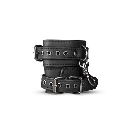 Luxurious PU leather handcuffs from BDSM Box with elegant design and discreet style for intimate moments.