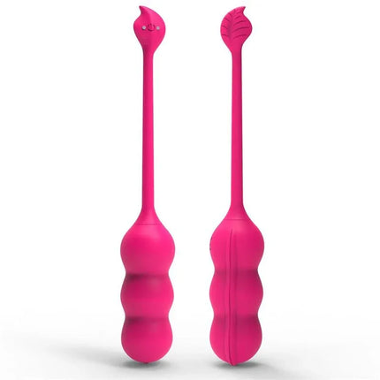 Beany Vibrating Egg and Kegel Exerciser USB Silicone in pink, featuring dual design for pleasure and wellness with Kegel training.