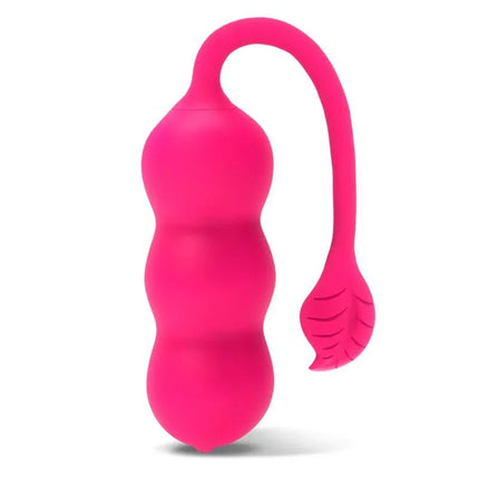 Beany Vibrating Egg and Kegel Exerciser USB Silicone in pink, designed for enhancing pelvic floor strength and intimate pleasure.
