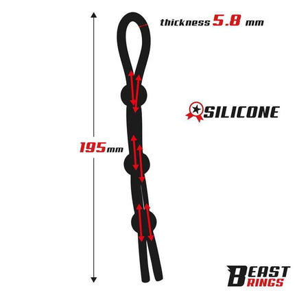 Lasso Adjustable Silicone Cock Ring