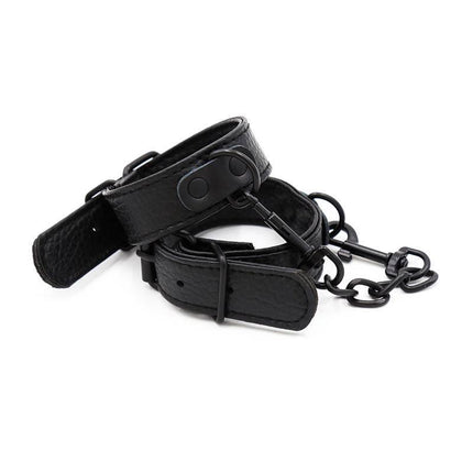 Beginner Adjustable handcuffs with removable chain for comfort and versatility in BDSM play.
