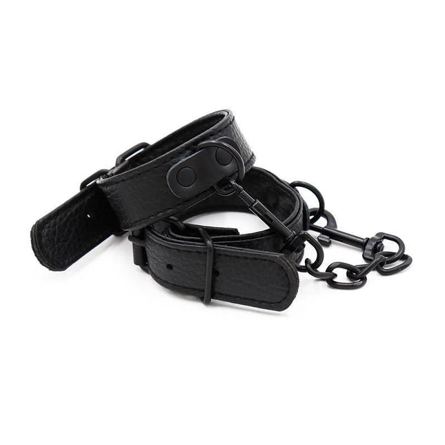 Beginner Adjustable handcuffs with removable chain for comfort and versatility in BDSM play.