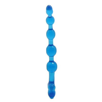 Bendy Anal Beads for Pleasure - Blue, flexible and body-safe design for gentle stimulation.
