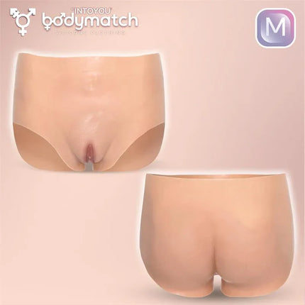 Bennie Realistic Vagina and Anus Panties Liquid Silicone Size M by Bodymatch, hyper-realistic design, skin-like feel.