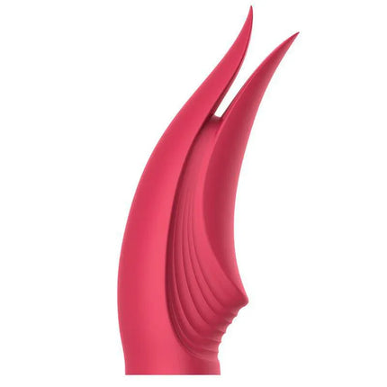 Bennu Head Silicone attachment in vibrant pink, featuring a sleek and flexible design for versatile use with Link & Joy controllers.