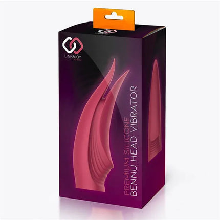 Packaging of Bennu Head Silicone by Link & Joy with vibrant pink design ideal for versatile use.