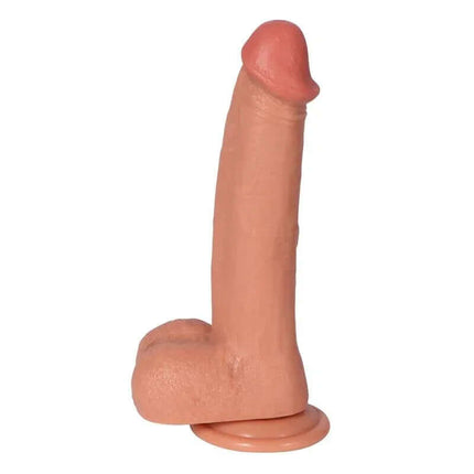 Bill Dildo Dual Layer Silicone 8.66" intimate toy, designed for realistic texture and durability, ideal for solo or shared pleasure.
