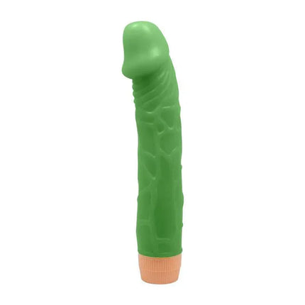 Bill Realistic Vibe 8.8 Green vibrating dildo with textured detail and multi-speed settings