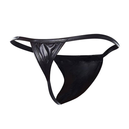 BL4CK06 String by CUT4MEN, men's leather-inspired underwear for attitude and comfort, 90% Polyamide, 10% Elastane.