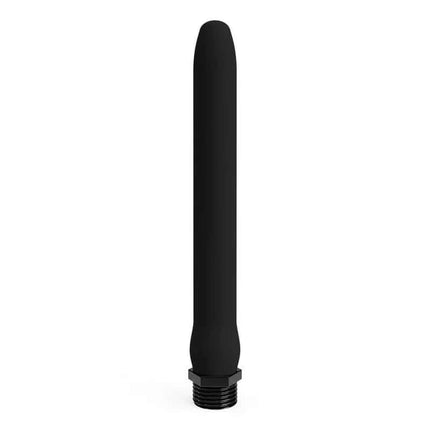 Douche Adapter Black 1 hole - silicone, waterproof, intimate cleansing tool