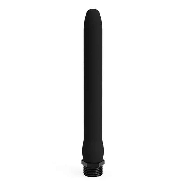 Douche Adapter Black 1 hole - silicone, waterproof, intimate cleansing tool