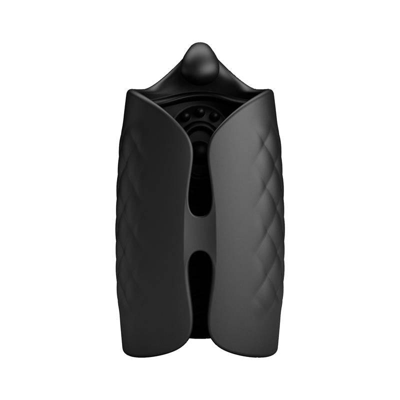 Black Glans Trainer Vibrating Male Masturbator - secretsextoys.store