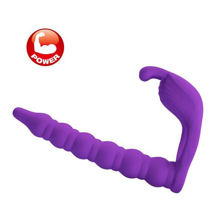 Purple textured personal massager with a power strength icon in the corner.