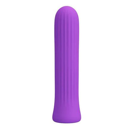 Blanche Rechargeable Vibrating Bullet - Purple textured silicone design for versatile stimulation.