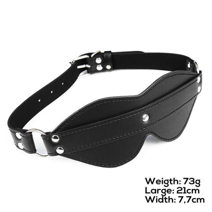 Blindfold with Strap Adjustable from Latetobed BDSM Line, featuring a sleek design with secure buckle for customizable fit.