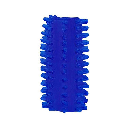 Blue Penis Sleeve Kits with Different Reliefs featuring textured design for enhanced pleasure, made from soft, durable TPE material.