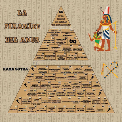 Board Game Pirámide del Amor erotic game board with tests and challenges for couples and friends.