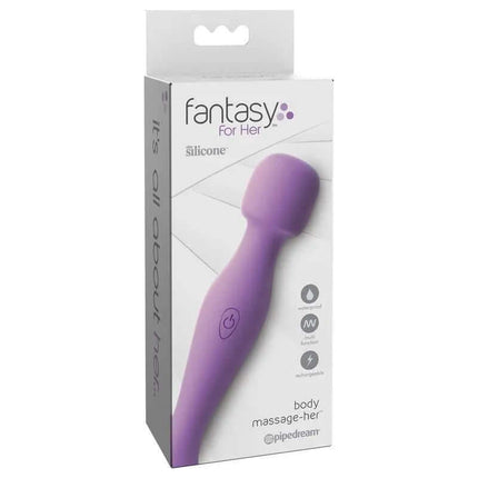 Body Massage-Her Purple packaged waterproof portable massager