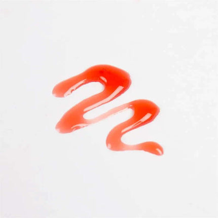 Red markings of Body Pen Strawberry Flavor on a white background