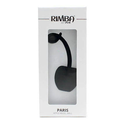 Bola Kegel en Forma de Manzana Paris Negra in packaging for pelvic floor training