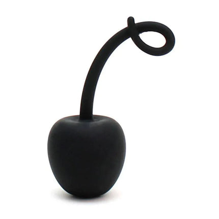 Bola Kegel en Forma de Manzana Paris Negra para entrenamiento de suelo pélvico y placer íntimo. Fabricada en silicona segura para el cuerpo.