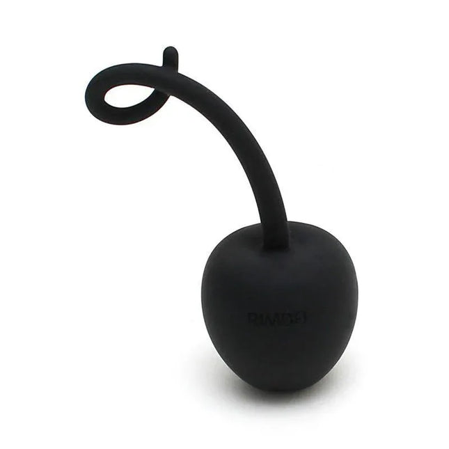 Bola Kegel en Forma de Manzana Paris Negra, herramienta ergonómica para entrenamiento del suelo pélvico hecha de silicona segura.