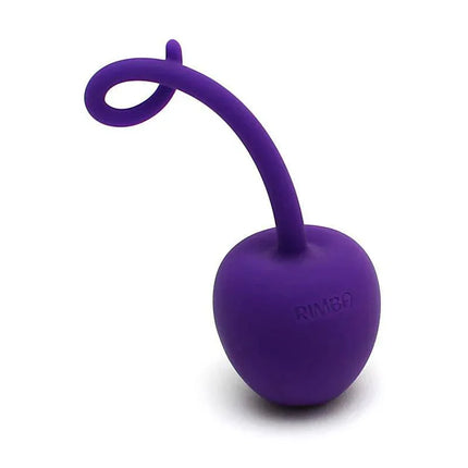 Bola Kegel en Forma de Manzana Paris Purpura, apple-shaped pelvic floor trainer, purple silicone, for muscle strengthening.