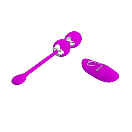 Bolas Vaginales con Vibración Willie Clave 25 with remote control, featuring 12 vibration functions and USB rechargeable design