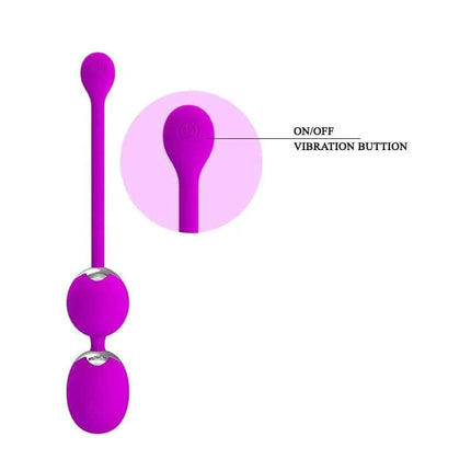 Bolas Vaginales con Vibración Willie Clave 25 with remote control and silicone body for pelvic exercise and pleasure