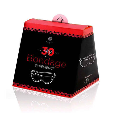 Bondage Challenge 30 Day (FR/PT) packaging with 30 tasks for intimate exploration.