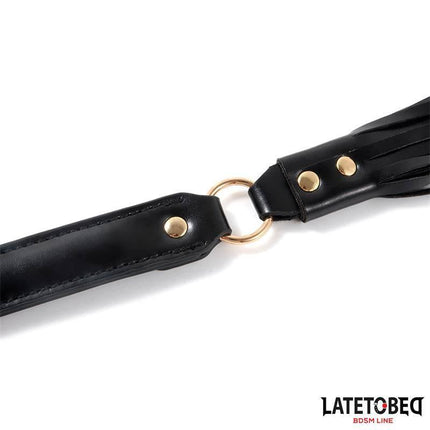 Close-up of gold detailed accessory from Bondage Kit with 8 Pcs with Storage Bag by Latetobed BDSM Line.