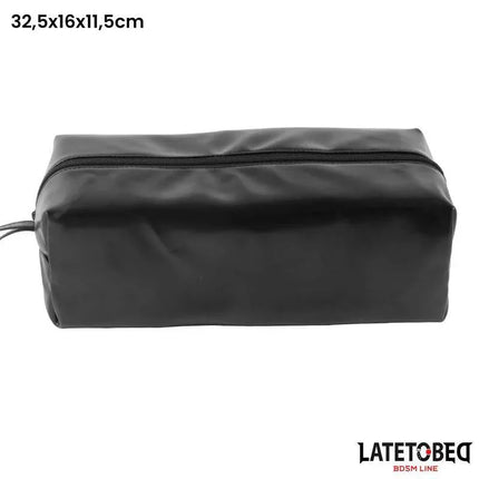 Bondage Kit with 8 Pcs with Storage Bag, featuring black storage bag with zipper, part of the premium BDSM line from Latetobed.