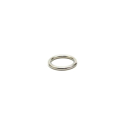 Bondage Play Metal Cock Ring in sleek silver finish for enhanced performance and sensation.