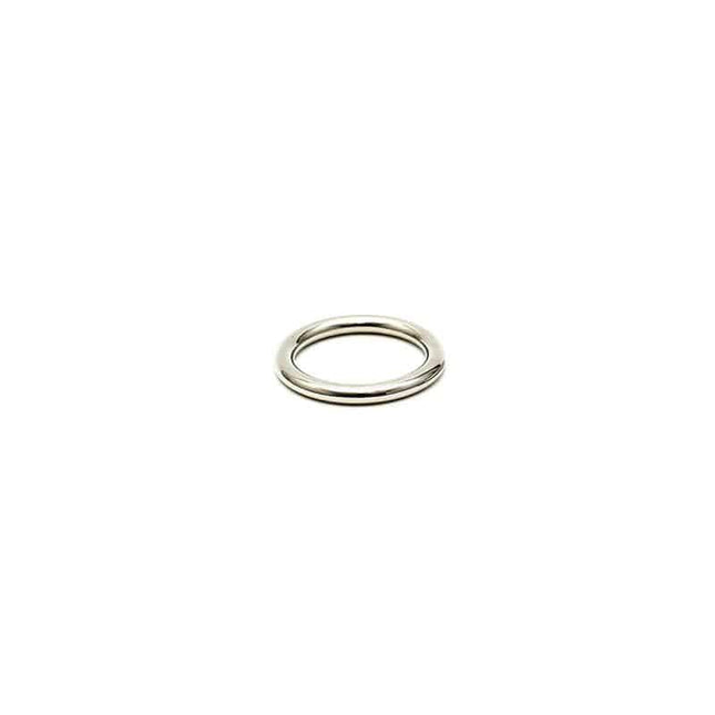 Bondage Play Metal Cock Ring in sleek silver finish for enhanced performance and sensation.