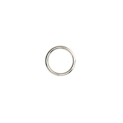 Bondage Play Metal Cock Ring in sleek silver finish, available in sizes 30 mm to 55 mm for enhanced performance and sensations.