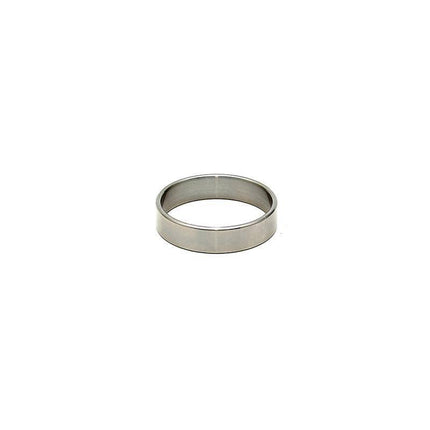 Bondage Play Steel Cock Ring made of durable surgical steel, shown in premium silver color.