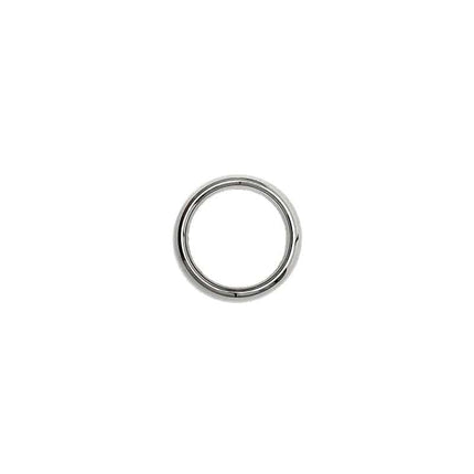 Bondage Play Steel Cock Ring - Durable silver-plated accessory for enhanced performance, available in multiple sizes.