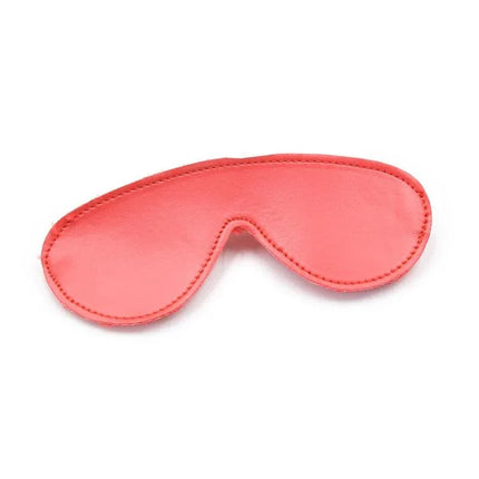 Red eye mask from Bondage Set 10 Pieces Red, designed for comfortable and stylish intimate restraint.