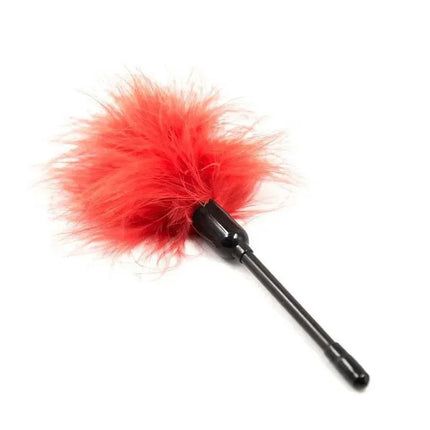 Red feather tickler from Bondage Set 10 Pieces Red for sensual play