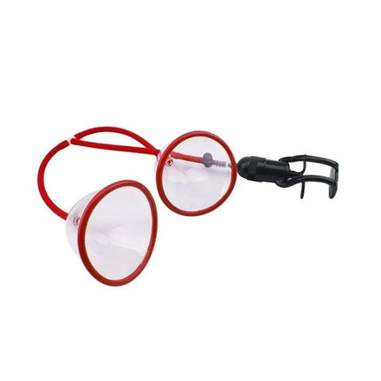 Boobs Sucker Pump with adjustable manual control for personalized suction and comfort, made with ABS plastic and silicone.