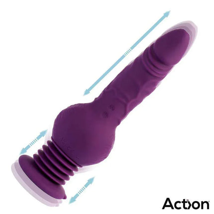Booster Ultra Jet Thruster Vibrator with Powerfull Suction Cup in purple, featuring dual-function design and intense vibration.