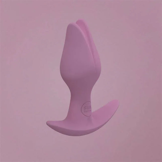 Bootie Fem Female anal plug Rose in pink, designed for vulva owners with medical-grade silicone, offering comfortable insertion and pleasure.