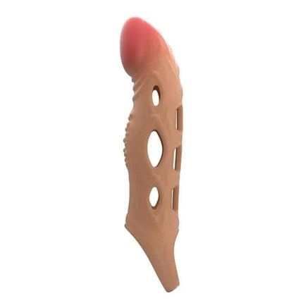 Brad Vibrating Penis Sleeve with soft TPE material and powerful center vibrator for enhanced pleasure and firmer erections.