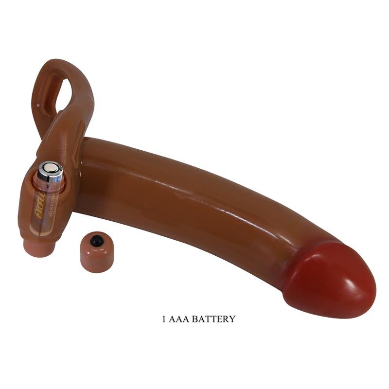 Bradden Universal Strap On with Vibrating Hollow Dildo 6.7 - secretsextoys.store