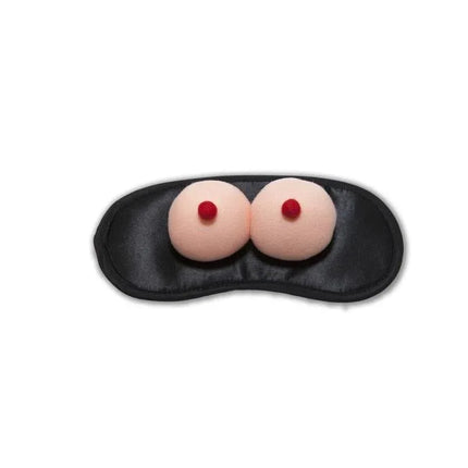 Breast eyemask, novelty eyemask with playful design, funny gag gift for friends, perfect for birthdays and get-togethers.