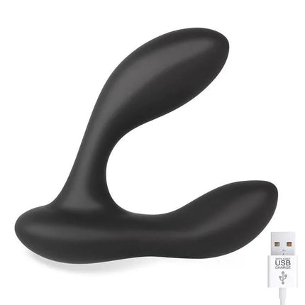 Brett Prostate Massager Remote Control USB Liquid Silicone ergonomic design with included USB charger cable