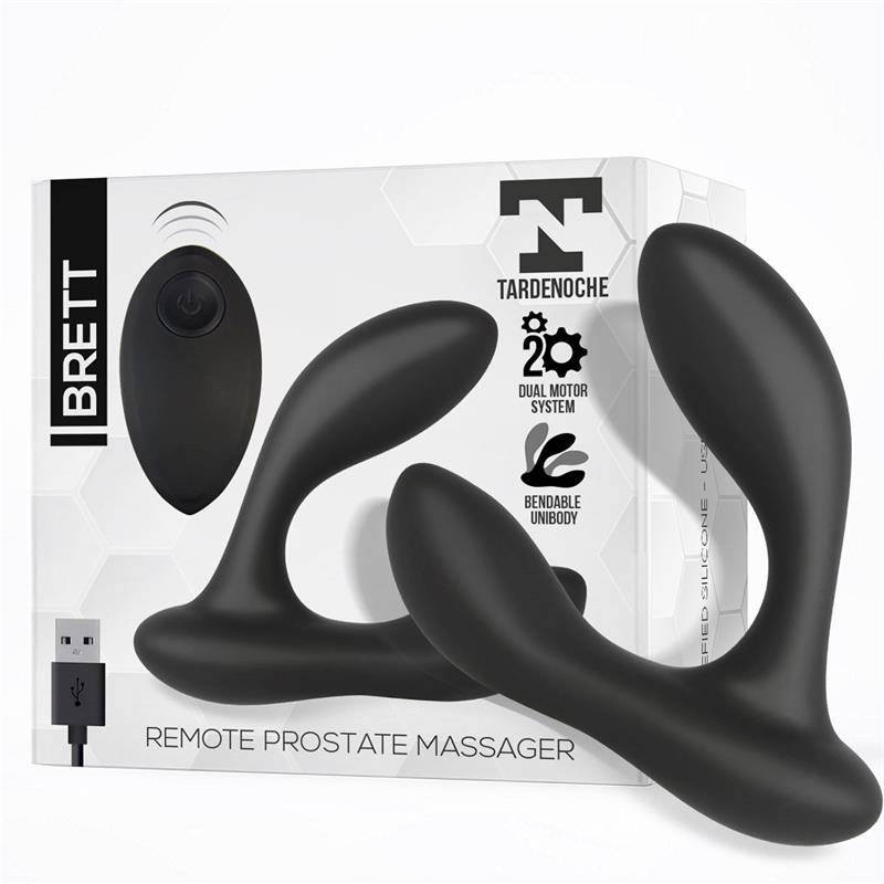 Brett Prostate Massager Remote Control USB Liquid Silicone - secretsextoys.store