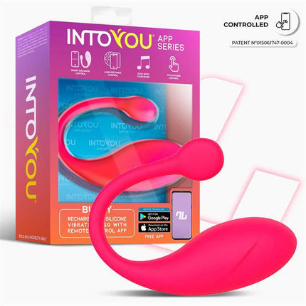 Bulby Vibrating Egg with App Dark Pink - Intoyou® App Series Product Image